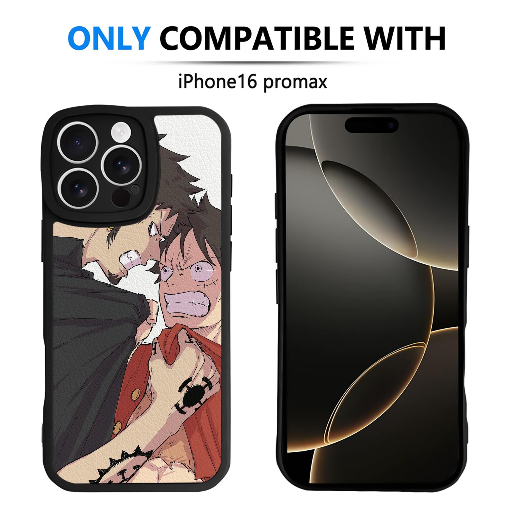 （画像用） ワンピース ONE PIECE 【iPhone 16シリーズ対応】シリコンスマホケース（レザー調） 材質：シリコン